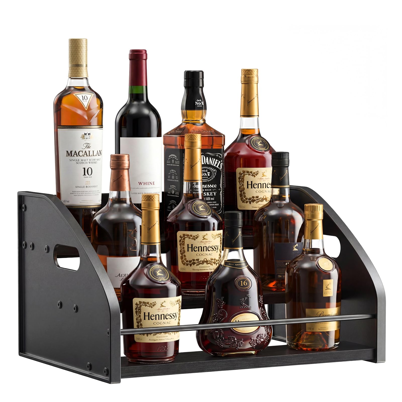Countertop Liquor Bottle Organizer Shelf, 3-Tier