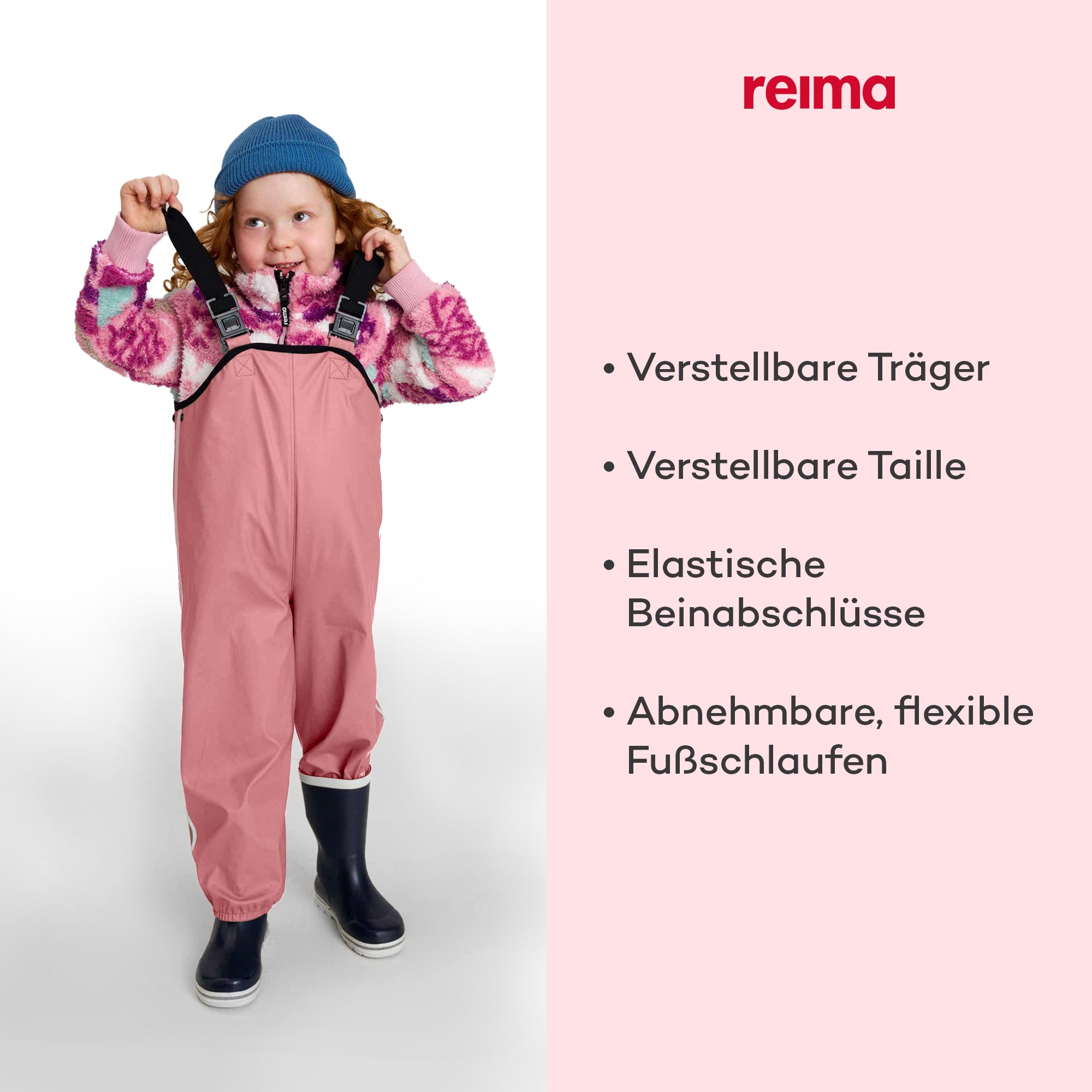 Reima Lammikko Regenhose Kinder pink