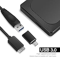 Vista 4 de Disco duro externo portátil ultra delgado de 320 GB, HDD-USB 3.0 para PC, Mac, portátil, PS4, Xbox One, Xbox 360 HD-A4