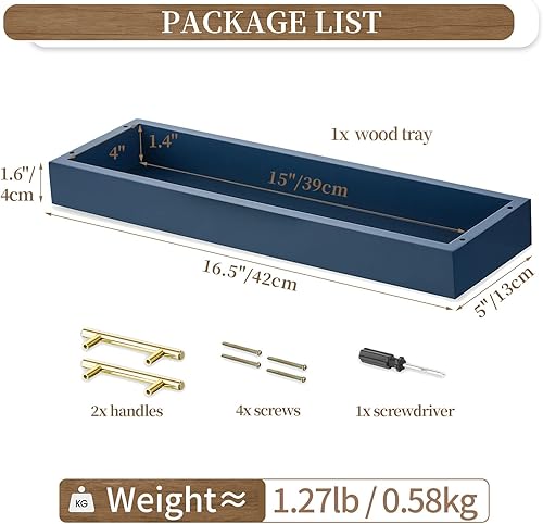 Vista 14 de Hanobe Bandeja rectangular larga y estrecha: bandejas decorativas rectangulares portavelas para decoración del hogar, bandeja blanca para centro