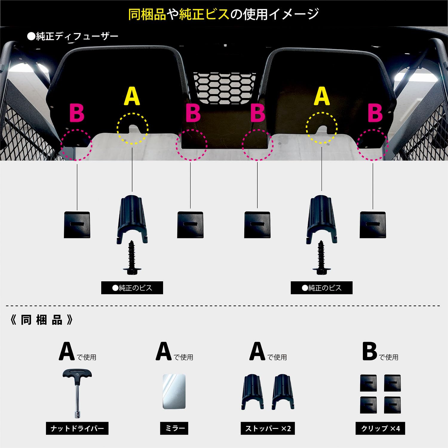 Amazon | イブデザイン リアディフューザー カバー 「テール