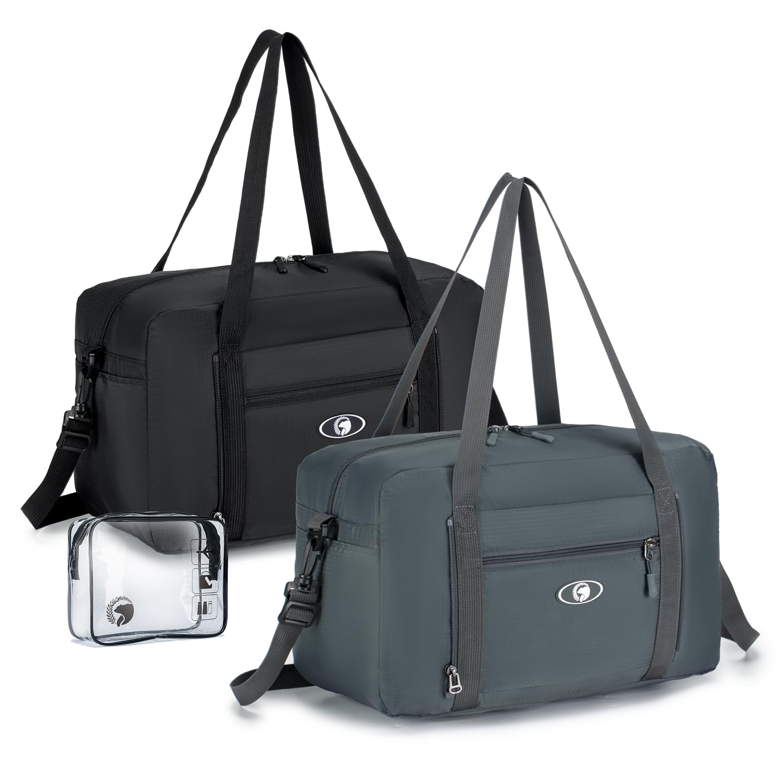BAGZY Torba Podróżna Zwijana 20L Ryanair Bagaż podręczny 40x20x25 Torba Sportowa Wasserdicht Podróż Bagaż Torby do Samolotu Kabina Weekender Torby Podróżne Szpital Torbas z 1szt Kosmetyczka