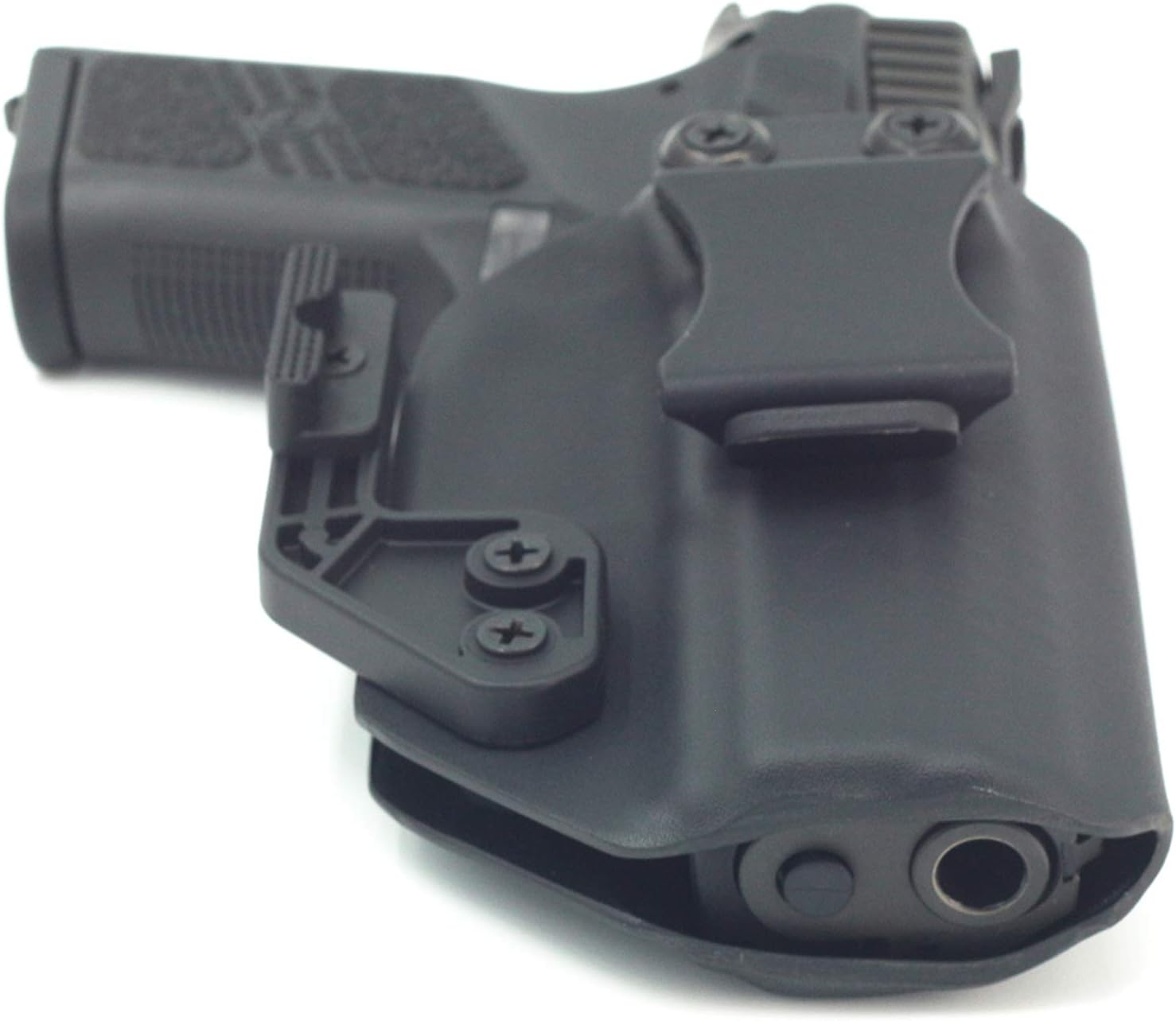 AIWB Series - Compatible with CZ P07 Kydex Appendix Inside Waistband Concealed Carry Holster Made in USA by Fast Draw USA (Black - Right Hand)