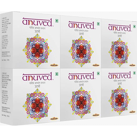 Anuved Scrub Soap - 6 Pack - 125gm - Herbal Blend
