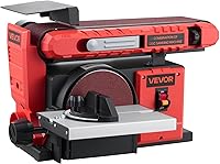 VEVOR 6" Disc & 4x36 Belt Sander Combo, 400W Power, 0-45° Tilting Table, Dust Port - Woodworking, Knife Sharpening, DIY Sander