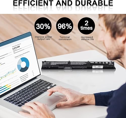 Miniatura 5 de TSKYBEAR RI04 RI06XL - Batería para portátil compatible con HP ProBook 450 455 470 G3 Envy 15-Q001TX Laptop Series Fit P/N Spare 805294-001