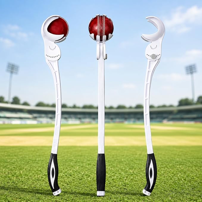 Adjustable Cricket Ball Thrower | Fast & Accurate Robo Cricket Arm for Cricket Practice | Compatible with Leather, Tennis & Synthetic Balls | Protective Cover (Colors May Vary)