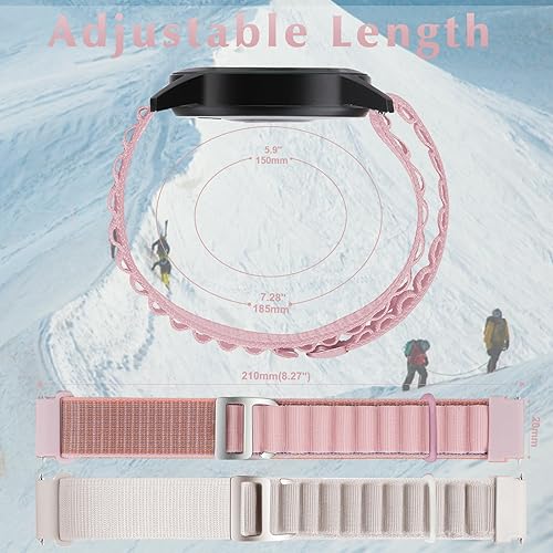Miniatura 5 de Paquete de 2 correas Alpine Loop compatibles con Samsung Galaxy Watch 6 Band6 ClassicGalaxy Watch 55 ProGalaxy Watch 44 ClassicActive 2, correa