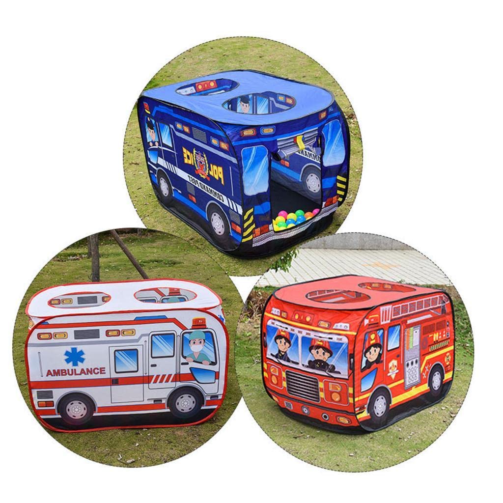 Tienda de Juegos Infantil Plegable para Interiores Y Exteriores, Jardín, Césped, Parque Infantil, Juguetes de Cumpleaños, Regalo, Coche de policía