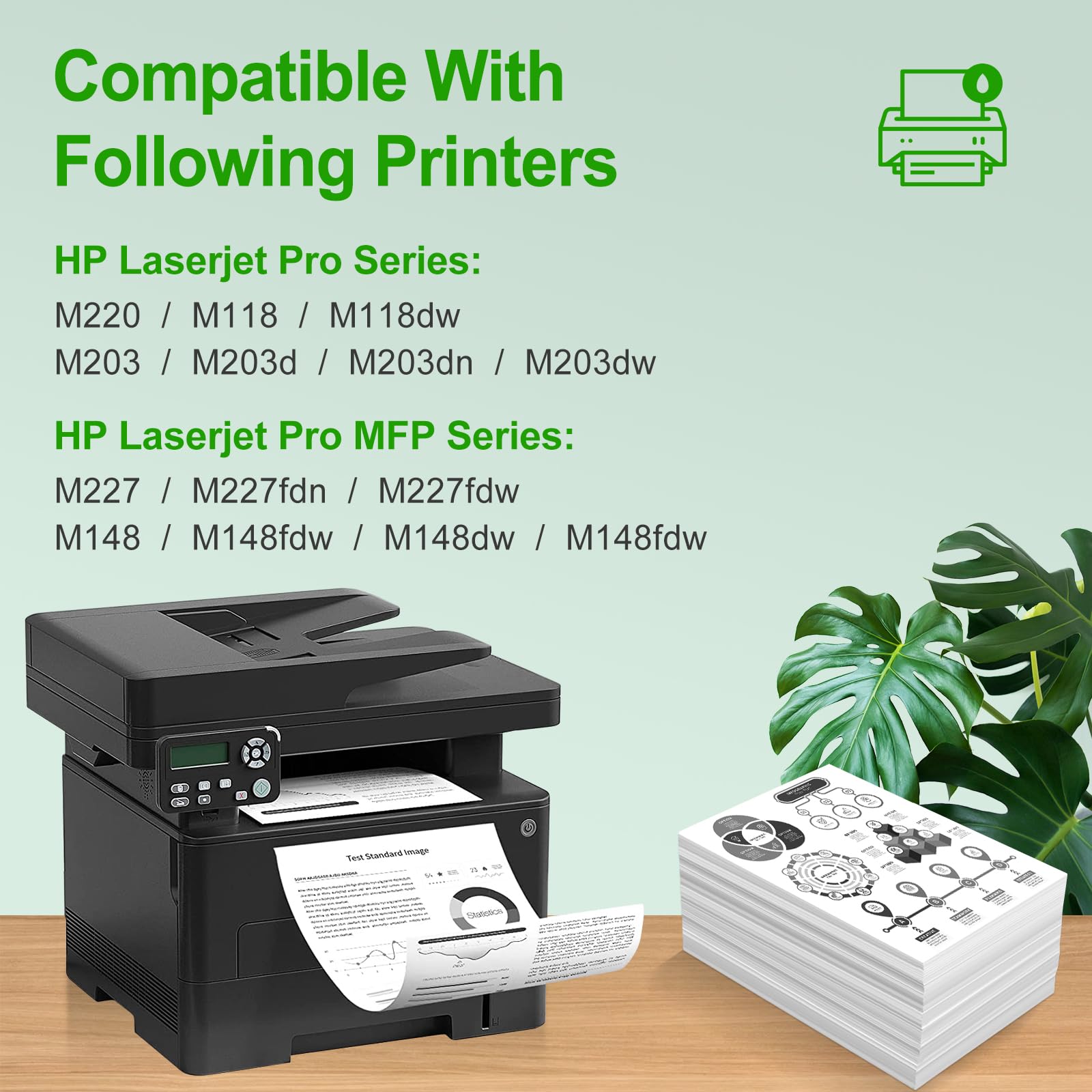 32A CF232A - Tamburo di stampa compatibile con HP Laserjet pro M118 M203 M220 M118dw M203d M203dn M203dw, MFP M227 M148 M227fdn M227fdw M148fdw M148dw M148dw w M148 fdw (23,000 pagine)