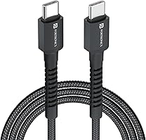 Portronics Konnect X 60W Unbreakable Nylon Braided Cable, 2M Fast Charging Cable For iPhone 15 Series, iPad, Samsung...