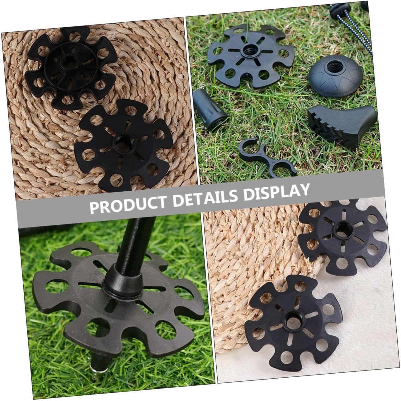12pcs Snowflake Trekking Pole Hiking Pole Protectors Easy Install Detach -Skid Seasons Essential Trekking Accessories for Outdoor Adventures