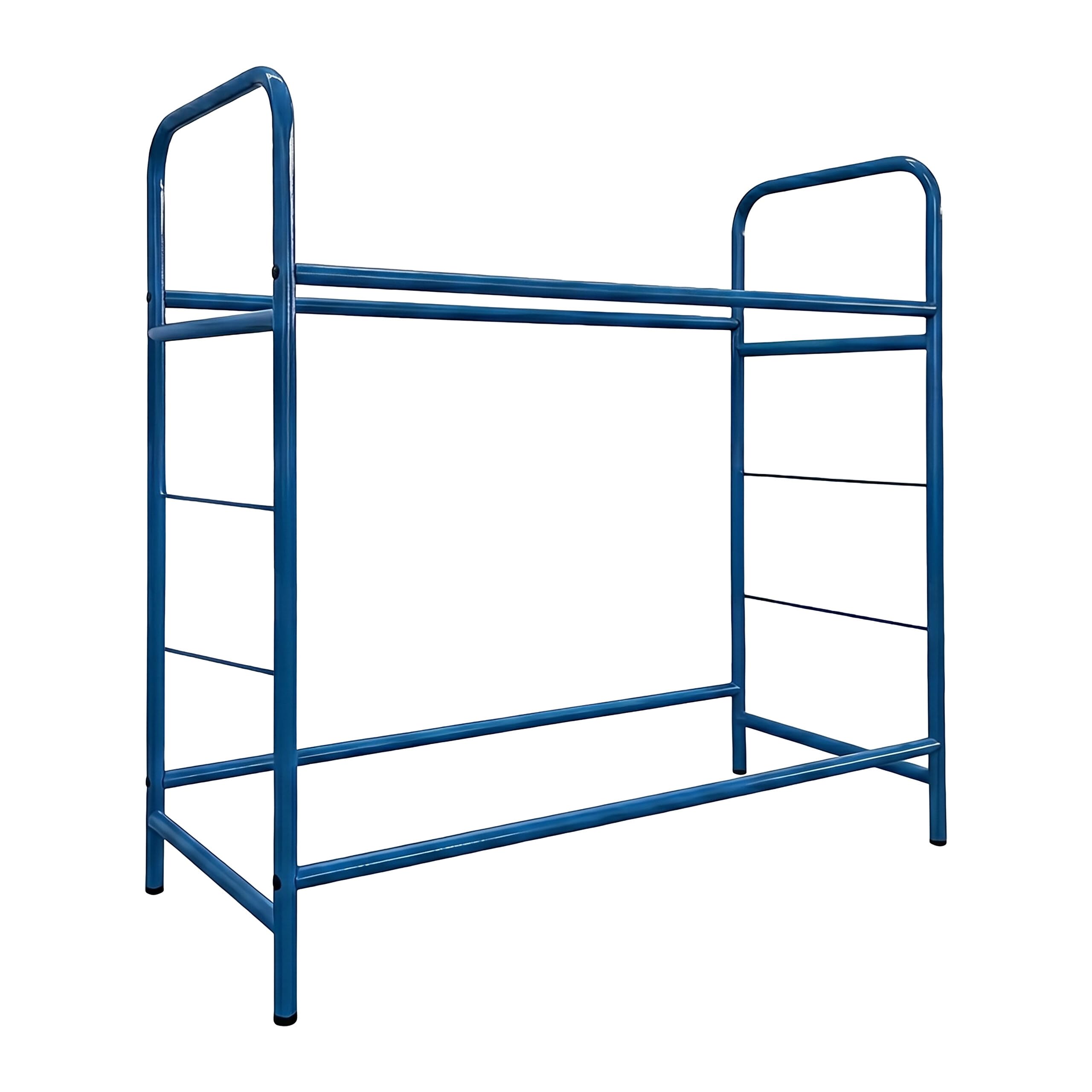 Relaxdays Regał na opony na 8 opon, wys. x szer. x gł.: 106 x 106 x 46 cm, 200 kg, stal, 2 poziomy, regał na koła, łożysko opon, niebieski