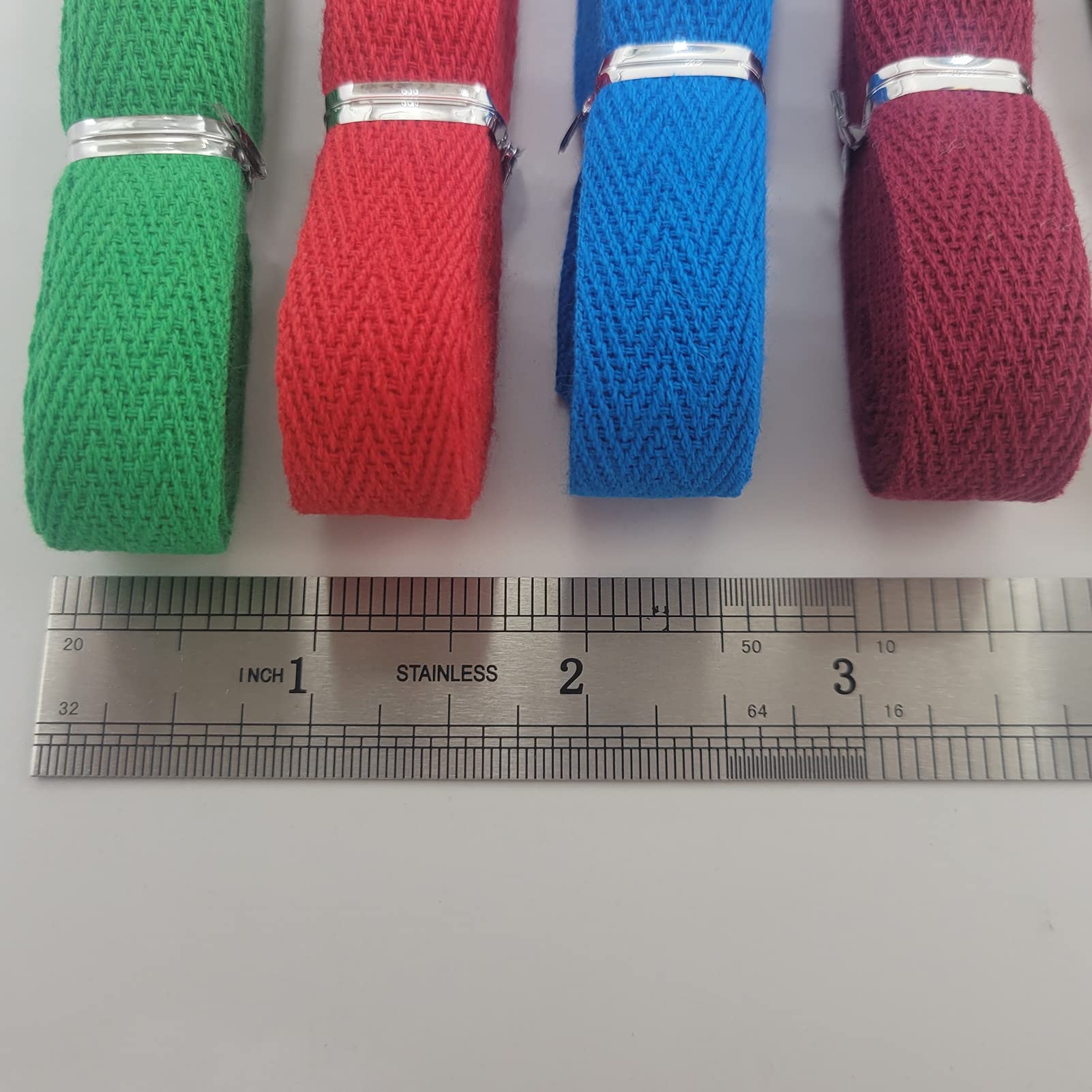 Cinta de espiga de 5/8 pulgadas, 25 colores mezclados, 50 yardas, cinta de sarga de algodón, cinta de bies natural para costura, encuadernación, envoltura de regalos, manualidades, costura