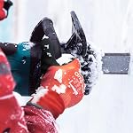 OriStout Gants de travail d'hiver imperméables pour les hommes et les femmes, écran tactile, gants de congélateur pour le travail en congélateur, gants thermique isolé de pêche, Super Grip, rouge, moyen