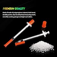 Vista 29 de SHAOTONG 10mL Syringe with 21 Gauge 1.5 Inch Needle Lab Disposable Sample Injection Syringes, 100 Pack