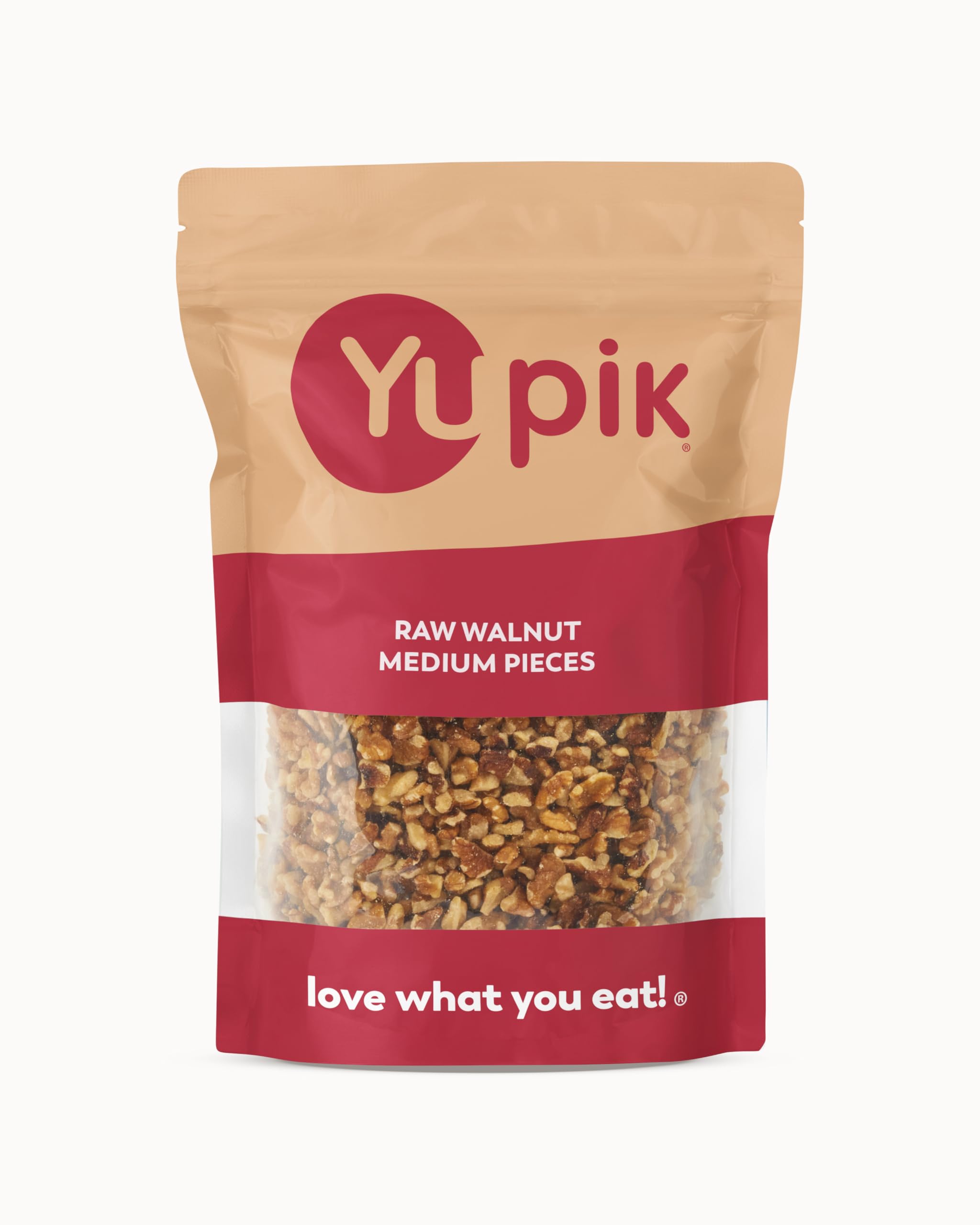 Yupik Raw California Walnuts, Medium Pieces, 2.2 lb (35.2 oz), Kosher, Gluten-Free, Vegan, Chopped Nuts, Unsalted, Unroasted, Source of Omegas, Healthy Snacks, Ideal for Baking & Cooking