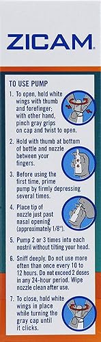 Miniatura 2 de Zicam Intense Sinus Relief - Spray nasal líquido sin goteo con mentol refrescante y eucalipto, 0.5 onzas (paquete de 2)