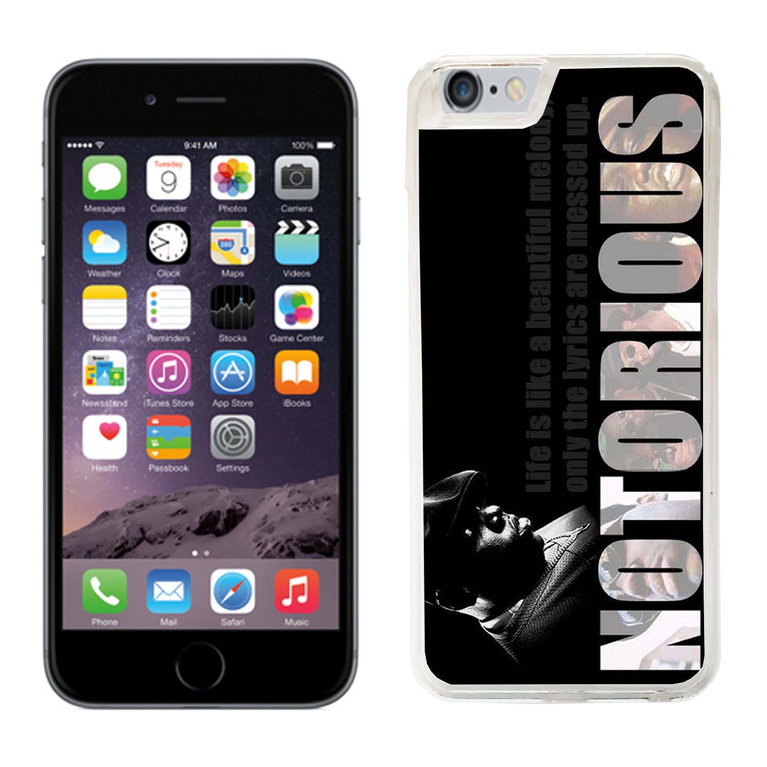 Notorious big biggie case fits iphone 6 & 6s cover hard protective (3) for apple i mobile phone