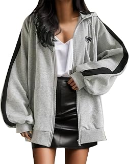 Women Blouse Party Elegant Tops for Work UK Ladies Ladies Fall/Winter Solid Color Stitching Long Sleeve Irregular Sweatshirt Loose Long Zipper Hooded Top Junior Fleece Pullover