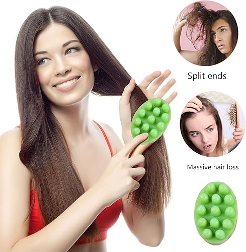 Miniatura 6 de 2 moldes de silicona para barra de masaje, moldes de jabón hechos a mano para hacer jabón, peine de pelo 3D, masajeador de cuero cabelludo, cepillo