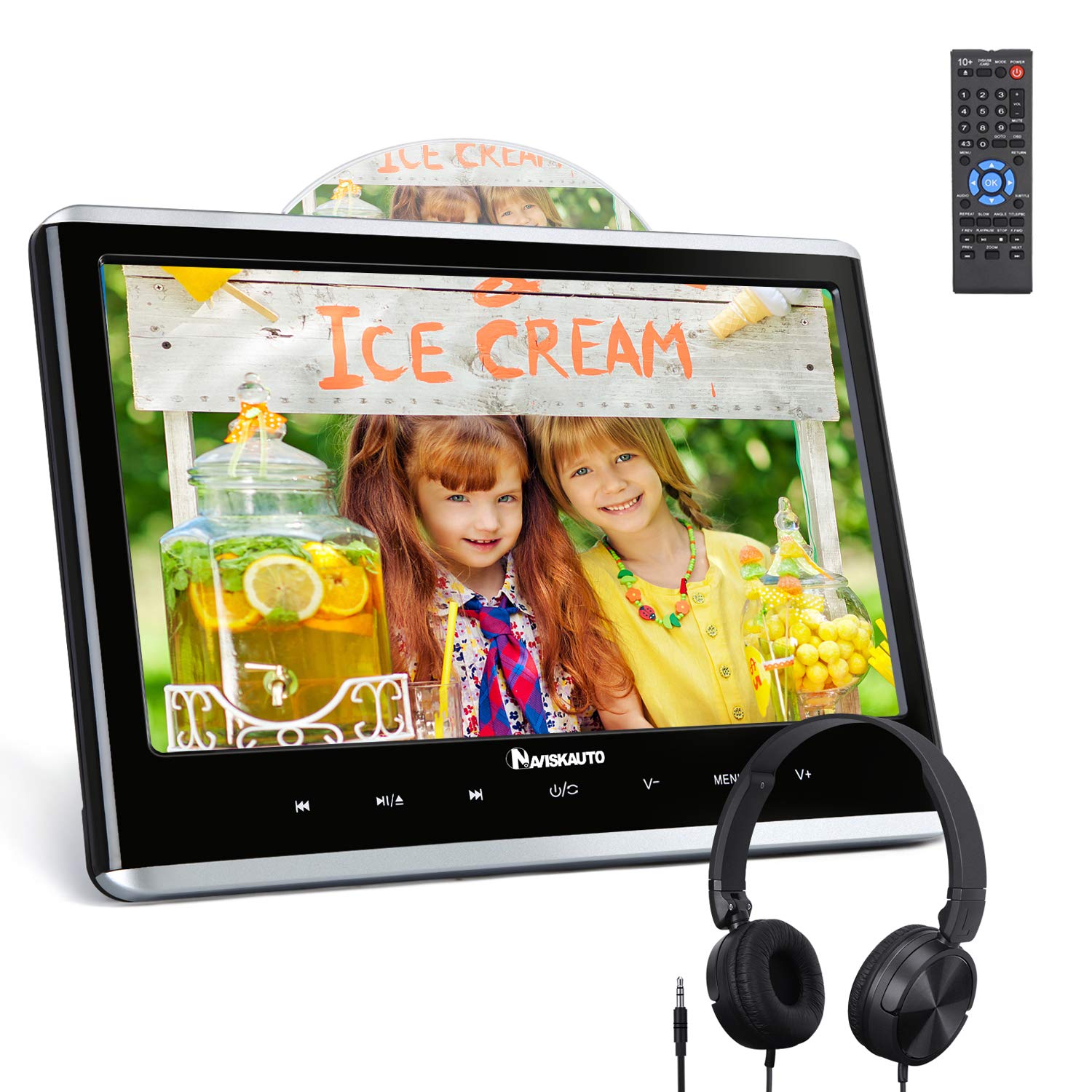 Buy NAVISKAUTO 12" Car DVD Players for Kids with HDMI Input, Headphone