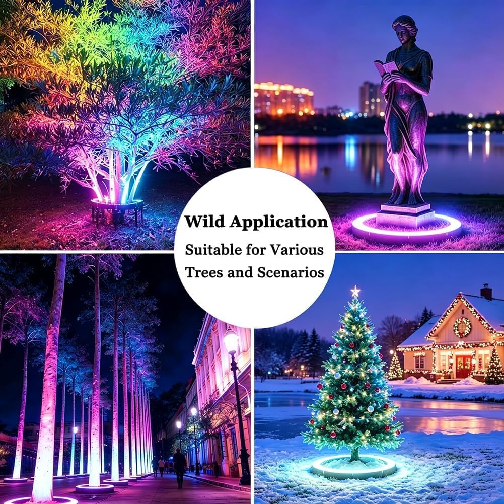 Luces for árboles de bajo voltaje, adecuadas for iluminación jardines y paisajes(6 Packs)