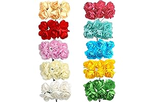 Mini Paper Flowers for Crafts by CCINEE