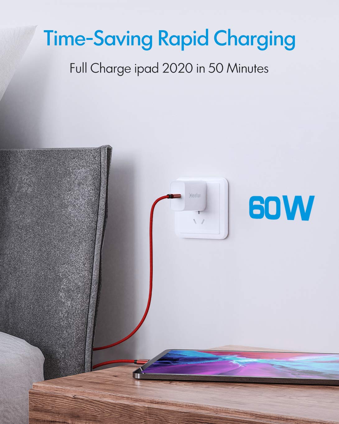 CLEEFUN 5m Cavo USB C a USB C Lungo, PD 60W Ricarica Rapida Cavo USB Type C per Samsung Galaxy S21 S20 S22 Ultra/Plus Note 20 10, A70 A80 A90, Galaxy Tab, HuaweiMate X Pro, M-oto, S-ony, Pixel, Switch