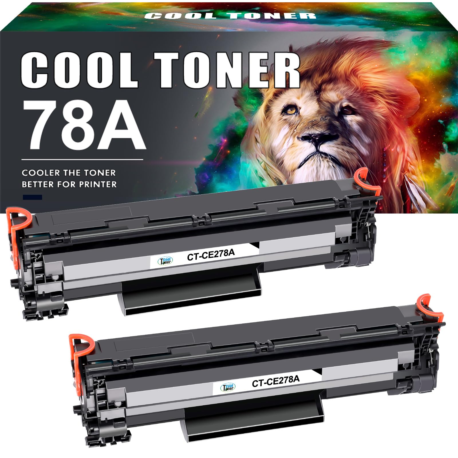 Cool Toner Compatible Toner Cartridge Replacement for HP 78A CE278A Laserjet P1606DN LBP6230DW LBP6200D P1566 M1536 MFP P1560 P1606 LBP6200dw LBP6230d (Black,2-Pack) | LaserJet M1536 MFP M1536DNF P1560 P1566 P1606 P1606DN Black 2-Pack-image-34