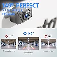 Vista 7 de eRapta ERT01 Cámara de respaldo HD para placa de matrícula de visión trasera cámara de reversa universal para camioneta, automóvil, SUV, ángulo