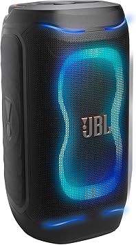 JBL PartyBox 130 Portable Party Speaker with Powerful JBL Sound, Bluetooth Speaker with Dynamic Lightshow, Deep Bass, IPX4 Splashproof, Up to 15 Hours Playtime, Black