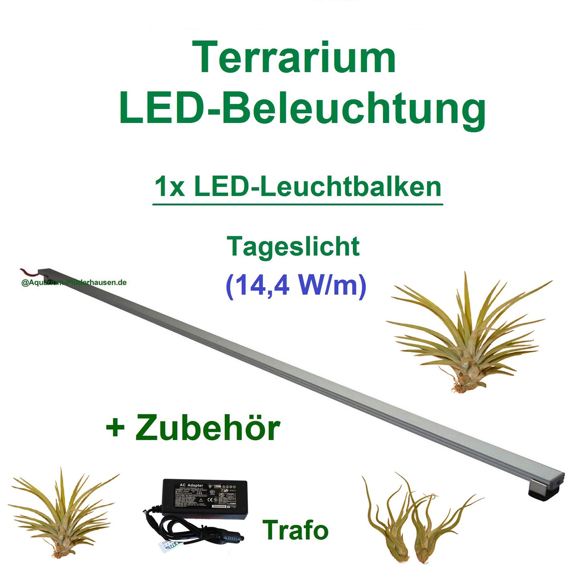 Terrarium LED Beleuchtung, 1x 40 cm LEDs für Wüsten Reptilien und Pflanzen