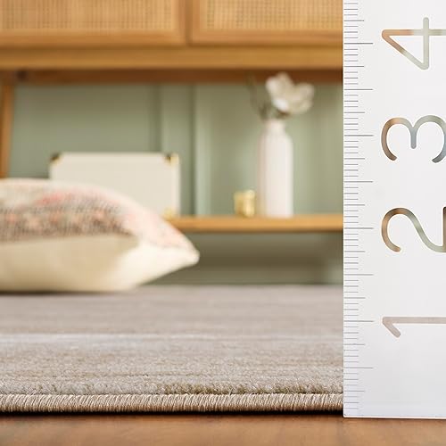 Miniatura 5 de SAFAVIEH Vision Collection VSN606F- Tapete de 3 pies x 5 pies, crema, moderno, ombré, no desprende pelo, fácil cuidado, para zonas de alto tráfico,