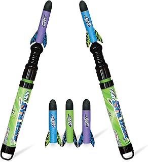 Geospace Bungee Blast Mini Battle Pack (Includes 2 Pump Rocket Launchers + 5 Mini Rockets Total)