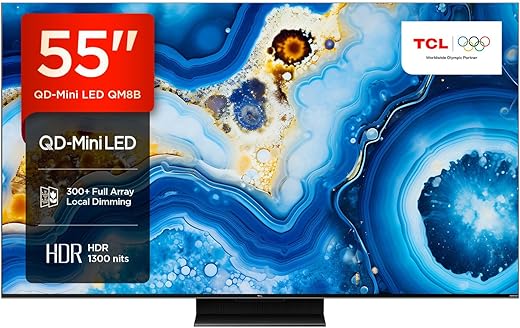 TCL 55QM8B TV MiniLED 55”, pannello QLED 144Hz, 4K HDR...