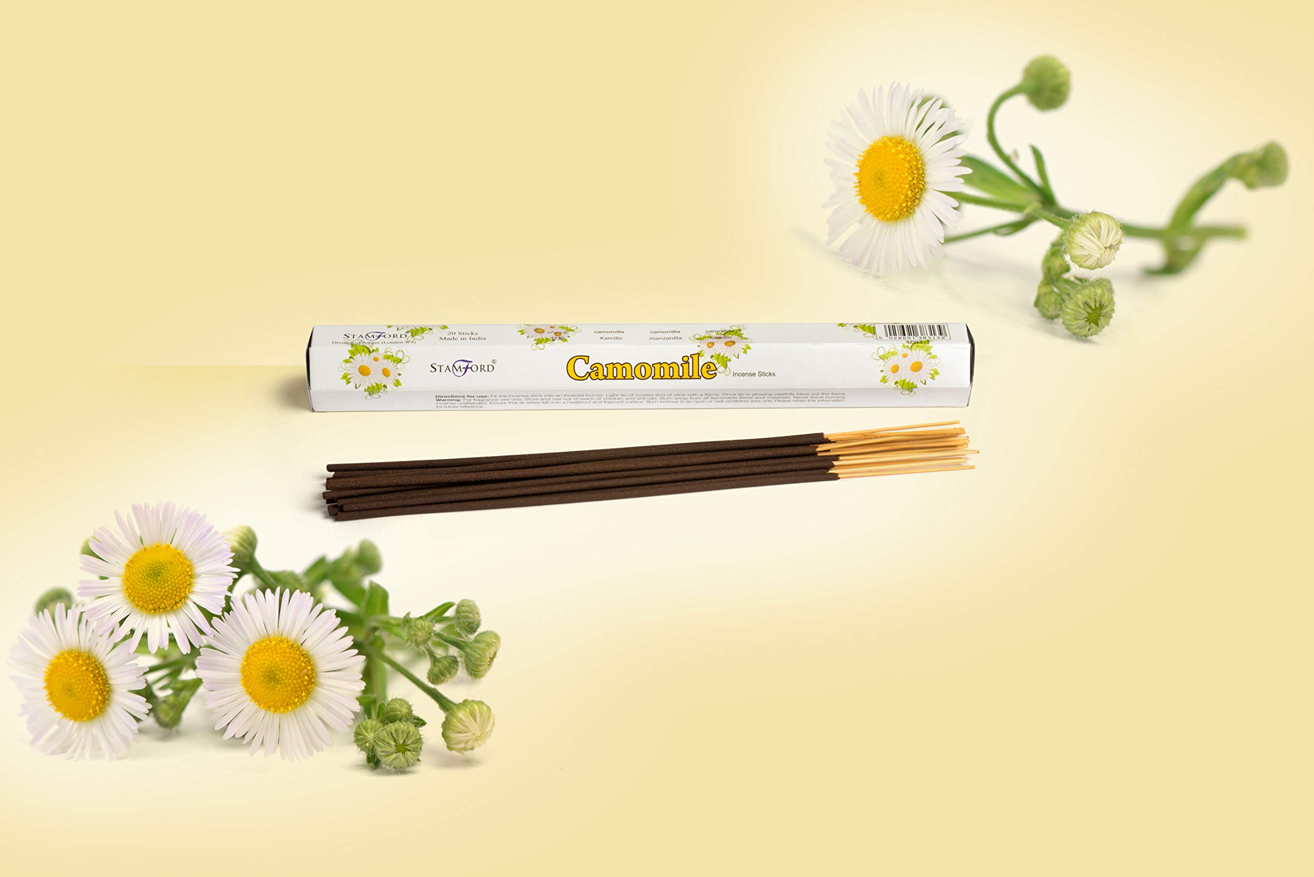STAMFORD INC. 37313 Camomile Incense Sticks, 20 Sticks x 6 Packs - Image 3