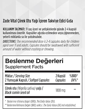 Zade Vital Corek Herb Oil Blister 60 Containers 1 Package (1 x 1 Piece)