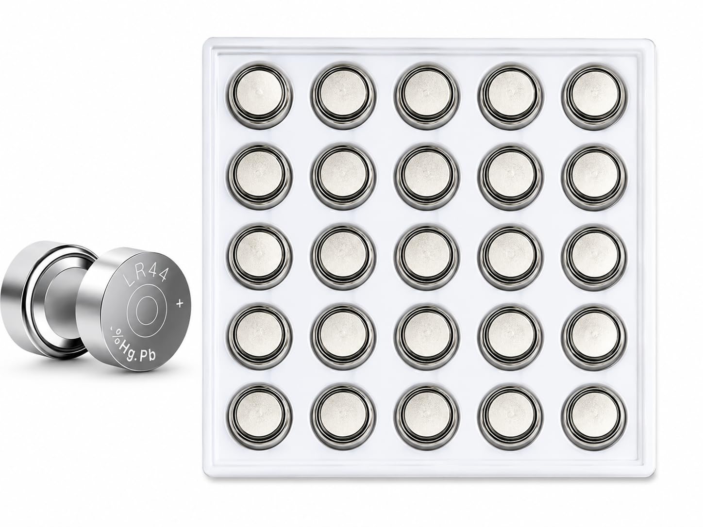 25 Pcs, LR44 Button Cell Batteries for Led Candles and Diyas, LR 44 Alkaline Equivalent LR44 A76 AG13, G13A SR1154 357 for Calculator, Toy Cell (Pack of 25)-image-16