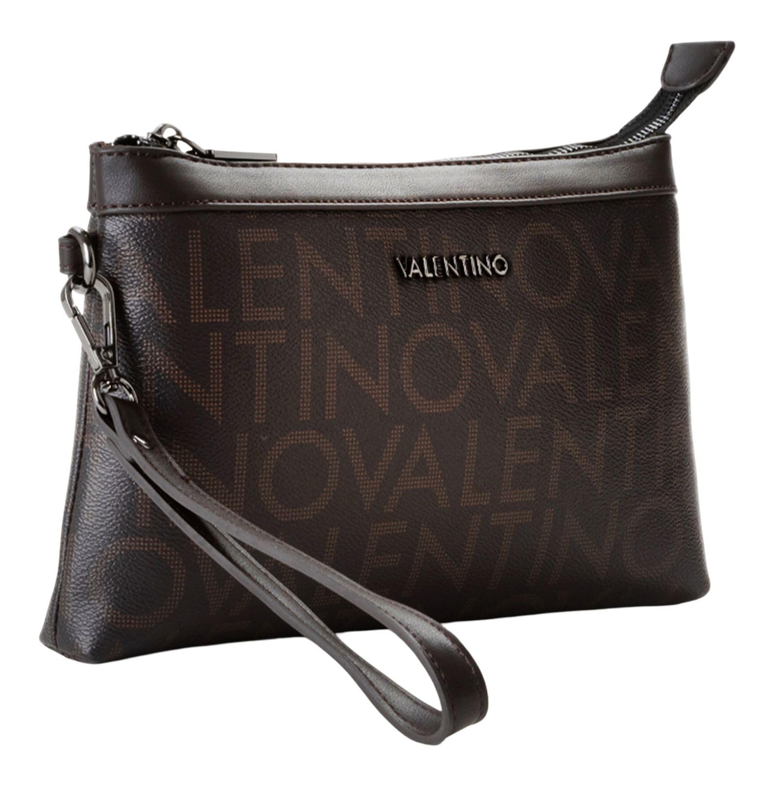 Valentino borsa per utensili King Soft Cosmetic Case Moro/Naturale marrone scuro