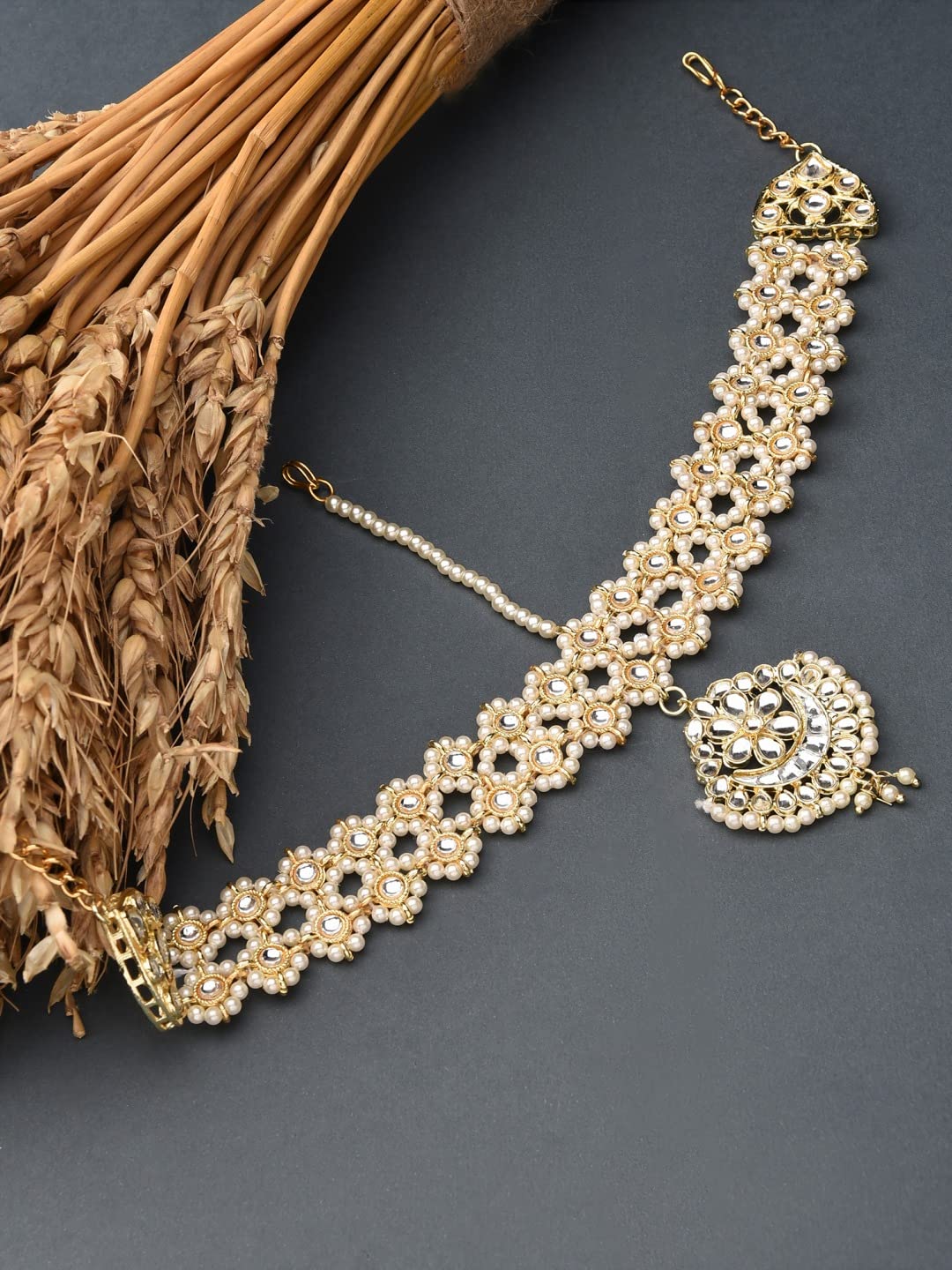 Tone Kundan & Bridal Matha Patti Maangtikka
