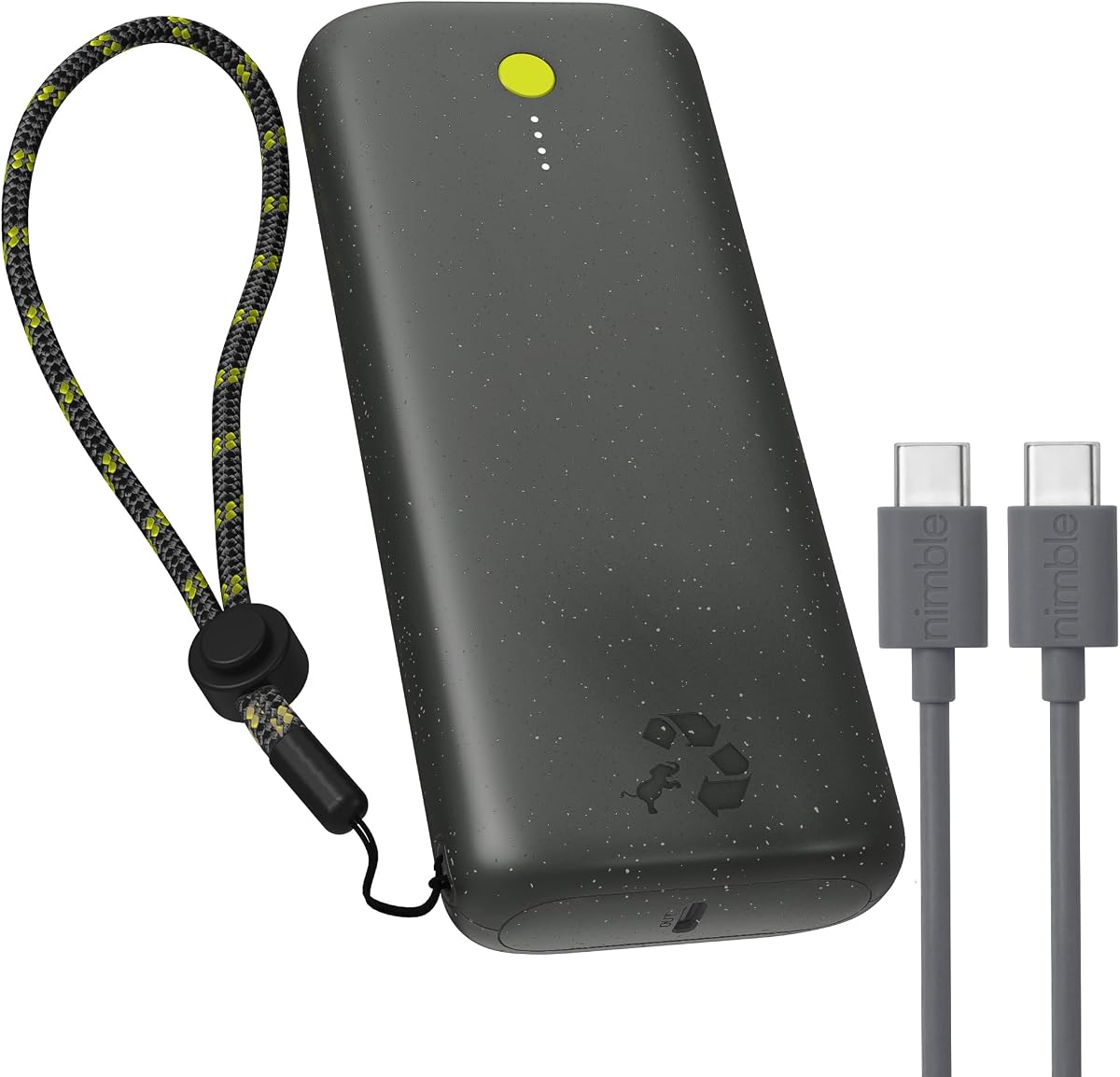 Champ Pro Portable Charger, 20000mAh Power Bank, 65W USB-C Charging | Compatible with iPhone 17/16/15/14, MacBook, Airpod, Easy to Carry Power Bank with with 2ft USB C Cable Included