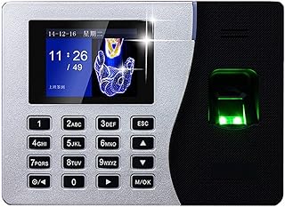 Time CLock, Linux System TCP/IP USB Biometric Fingerprint Time Clock Office Attendance System Recorder Timing Employee Machine Reader P2P Cloud Service Fingerprint Time Attendance (Color : K14, Size