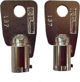 HMC16043 Pair of 2 Replacement Keys Cut to Key Code HMC 16043 for Homak Protex Wall Gun Cabinet Safe(Cut by Key Copy Express) (You Must Have The Letter HMC Before The Numbers) (1751511)