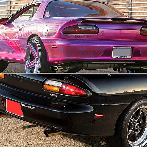 Miniatura 9 de Para Chevy Camaro 1993 1994 1995 1996 1997 1998 1999 2000 2001 2002 Chevy Camaro Luz de marcador lateral trasera lente ahumada lámpara LED roja