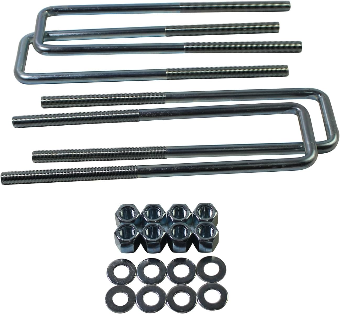 929-704 Rear Axle Square U-Bolt Kit 2.5" Wide 7.75" Long 9/16" Diameter for Leaf Spring Compatible with 1999-2021 Chevy GMC Silverado/Sierra Express Savana Avalanche 1500 2500 3500 C/K 3500