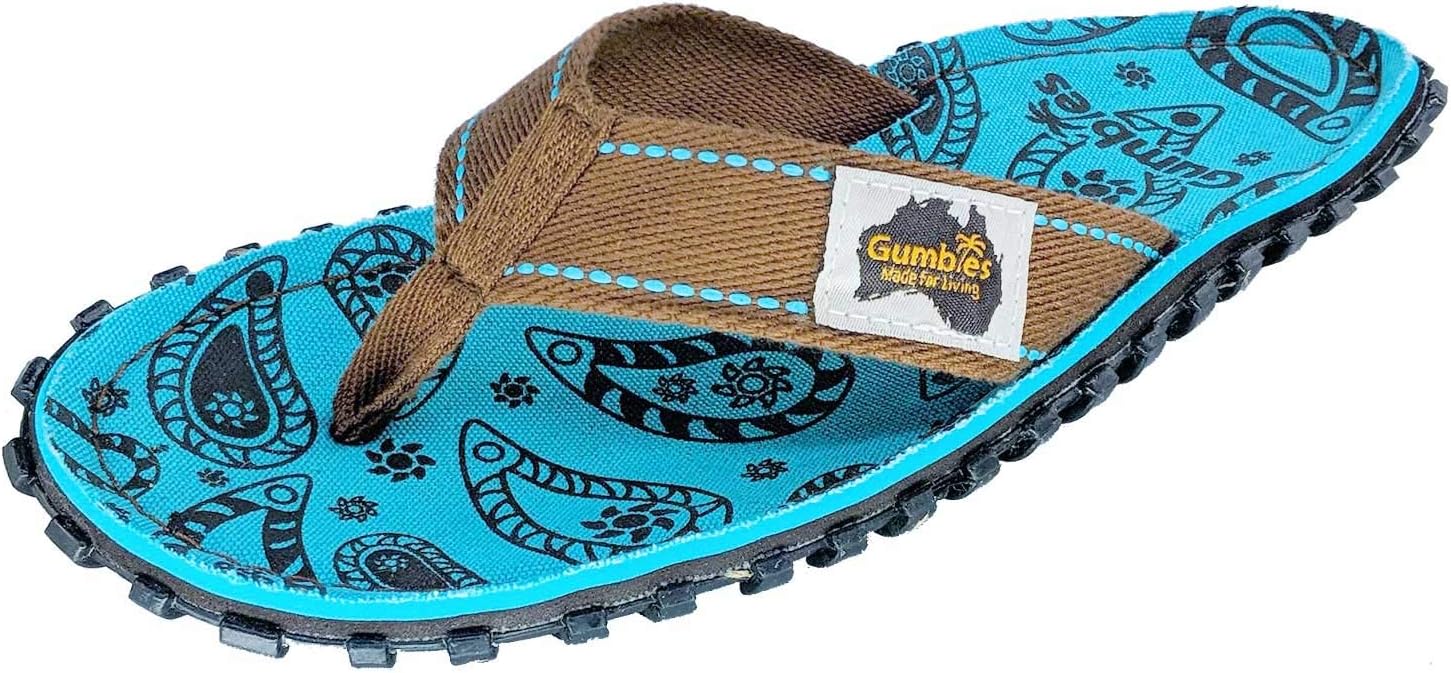 Gumbies - Islander Canvas Flip-Flops (Paisley, UK 4)