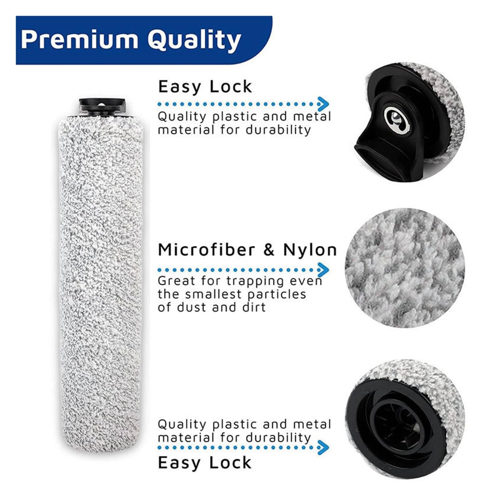 KEEPOW Set Ricambio Per Tineco Floor One S3 E IFloor 3 – 2 Spazzole A Rullo + 2 Filtri HEPA