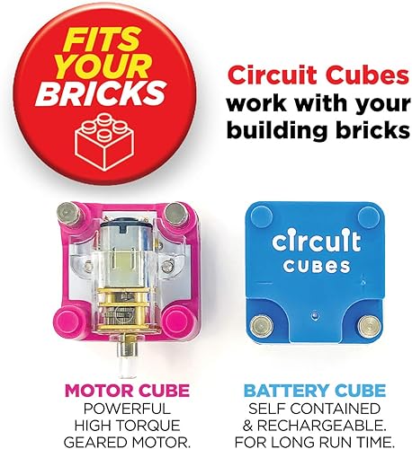 Miniatura 2 de Circuit Cubes Mechs Move! Kit de lanzamiento de movilidad multicriatura, kit STEM de ingeniería para niños y adultos