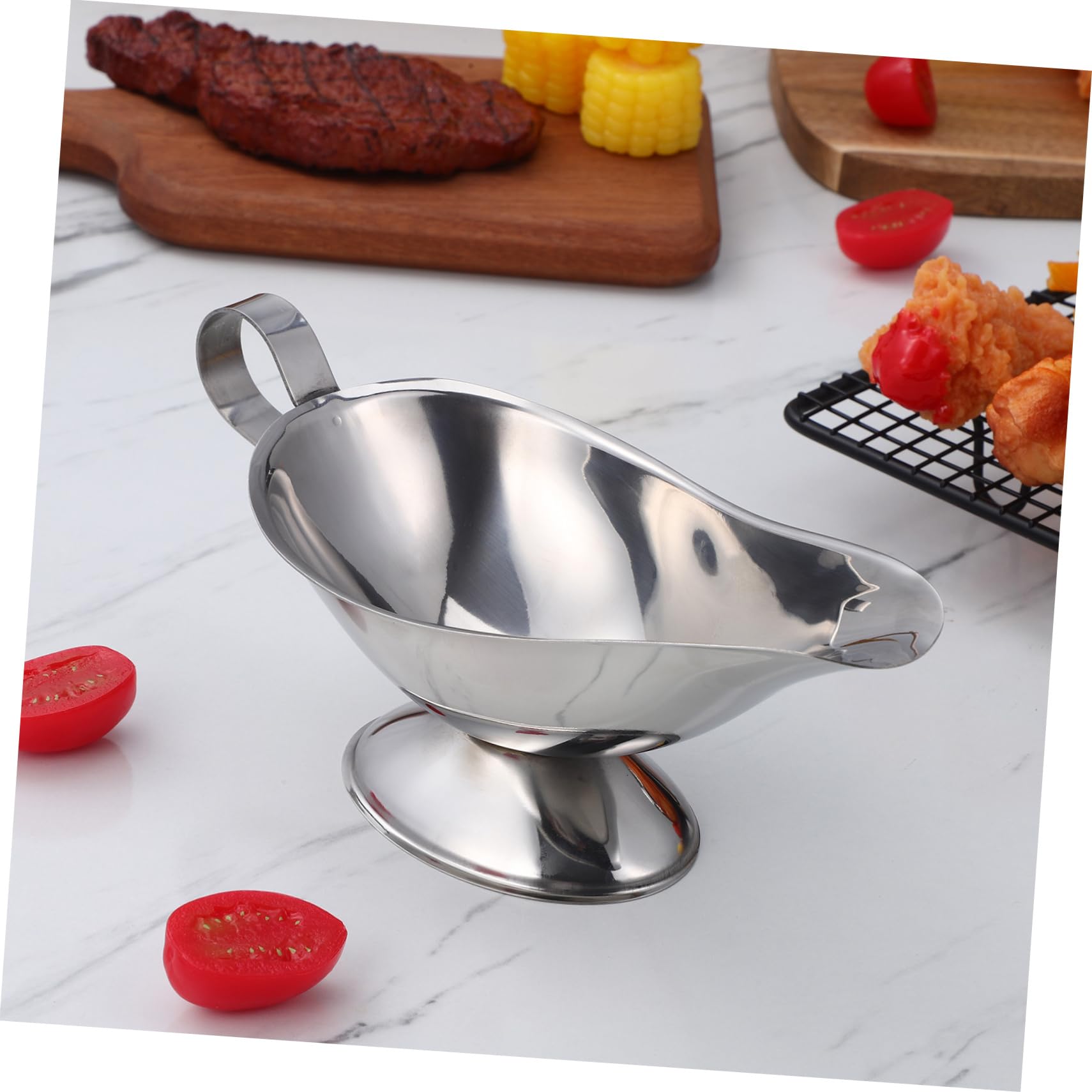 Unomor 2Pcs Gravy Boats Gravy Separators for Sauces and Condiments Elegant Serving Jugs for Kitchen for Thanksgiving and Parties